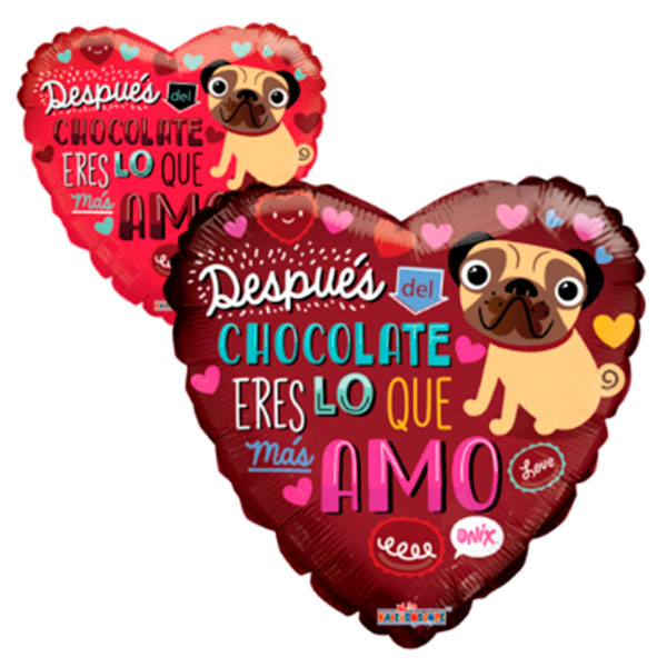 No. 9 Corazon gb onix pug y chocolate amor