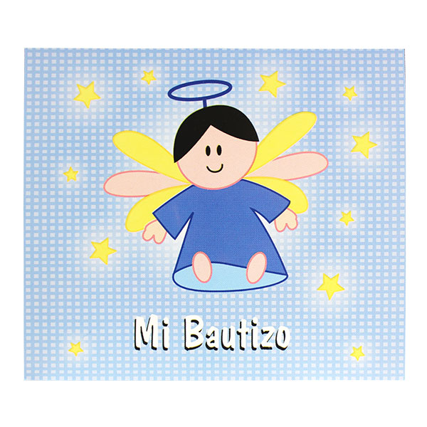 Invitacion bautizo bebe angelito
