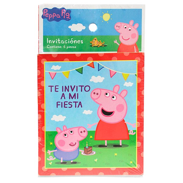 Invitación Peppa Pig