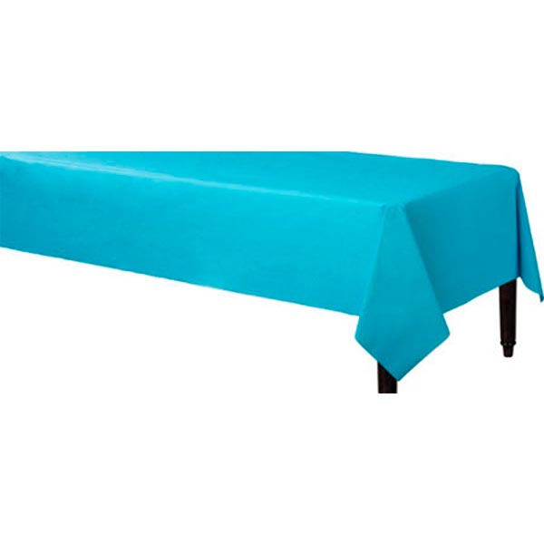 Mantel rectangular azul caribe