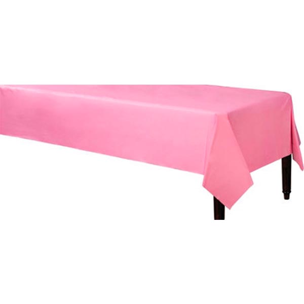 Mantel rectangular rosa bebe