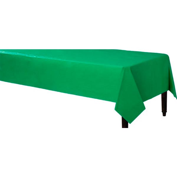 Mantel rectangular verde bandera