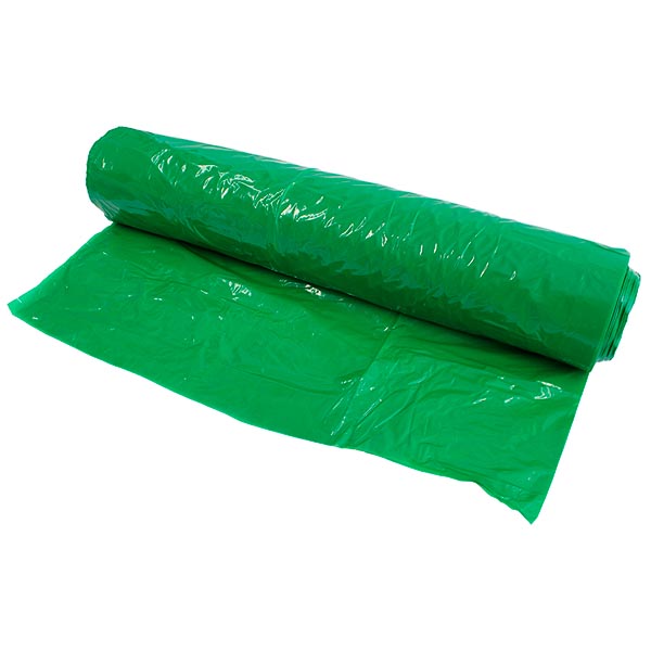 Rollo de plastico verde