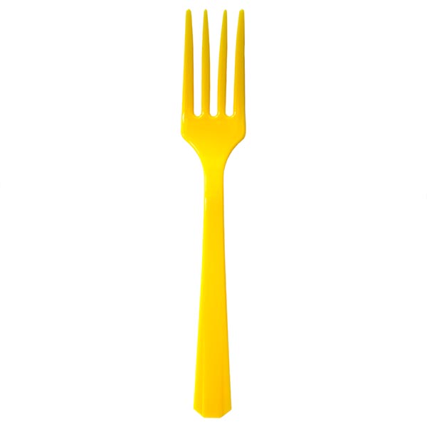 Tenedor amarillo